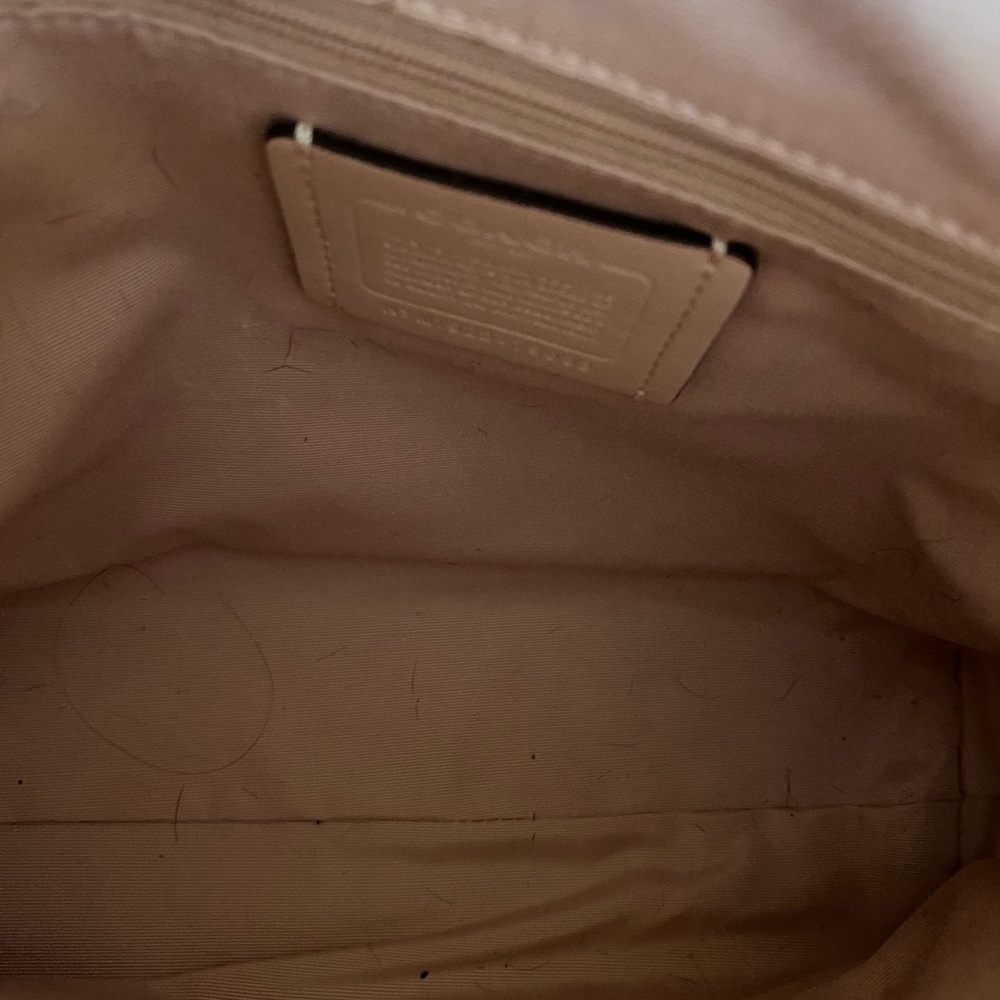 PRAIRIE SATCHEL IN SIGNATURE CANVAS (COACH F79998) SV/KHAKI LT PINK - Picture 4 of 7